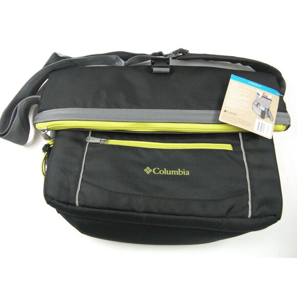 Columbia Insulated Lunch Box Sling Bag Black Crossbody adjustable Strap NWT - Picture 1 of 8